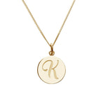 Round Disc Name Pendant