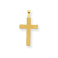 14K Laser Designed Cross Pendant