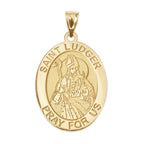 Saint Ludger Oval Religious Medal