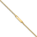 Custom Engraved 14K Gold Women's Heart Cutout ID Bracelet