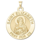 Saint Elizabeth (Mary's Cousin) Religious Round Medal