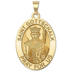 Saint Gottschalk Religious Oval Medal