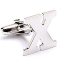 Genuine Sterling Silver Letter "X" Cufflinks