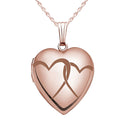 "Interlocking Hearts" Heart Locket
