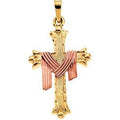 Cross Pendant With Robe Design