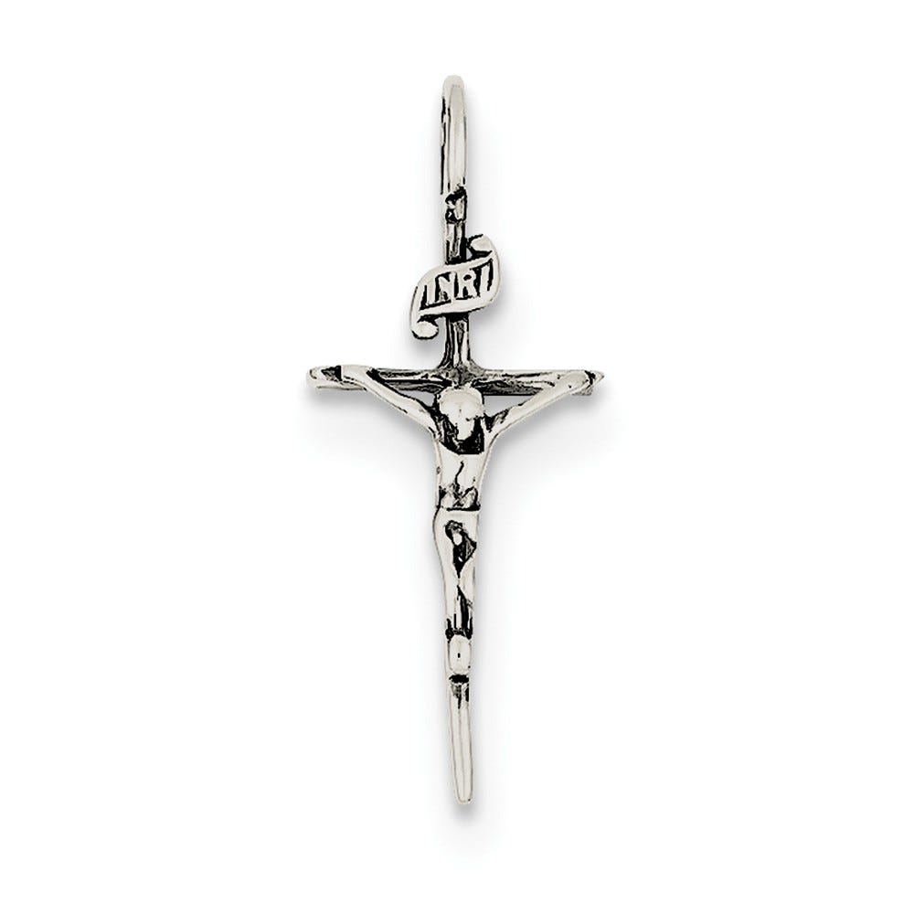 Antiqued Inri Crucifix Pendant