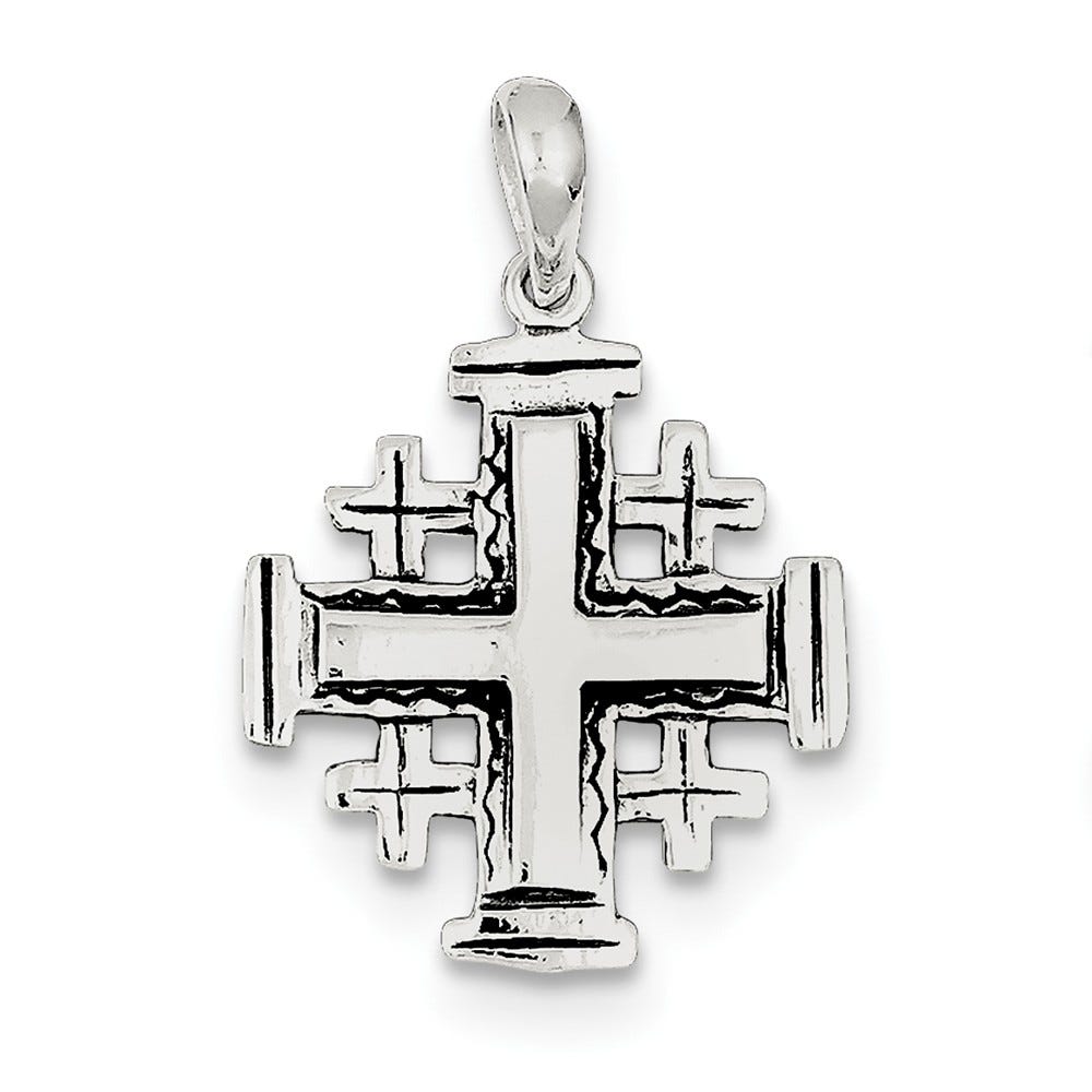 Sterling Silver Jerusalem Crusader Pendant