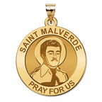 Saint Malverde Round Religious Medal