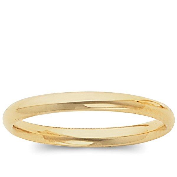 14K Yellow Gold Approx. 0.12 Inch Comfort-Fit Light-Weight Wedding Band