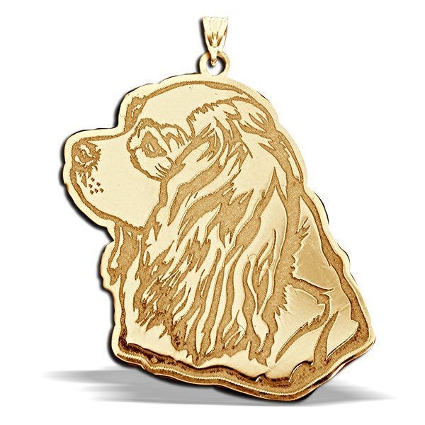 Cavalier King Charles Spaniel Dog Portrait Charm or Pendant