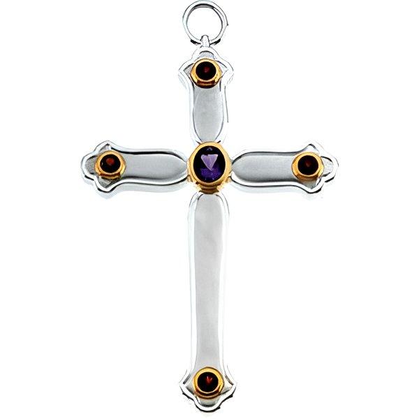 Amethyst And Garnet Pectoral Cross
