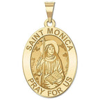 Saint Monica Oval Religious Medal