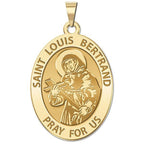 Saint Louis Bertrand Oval Religious Medal