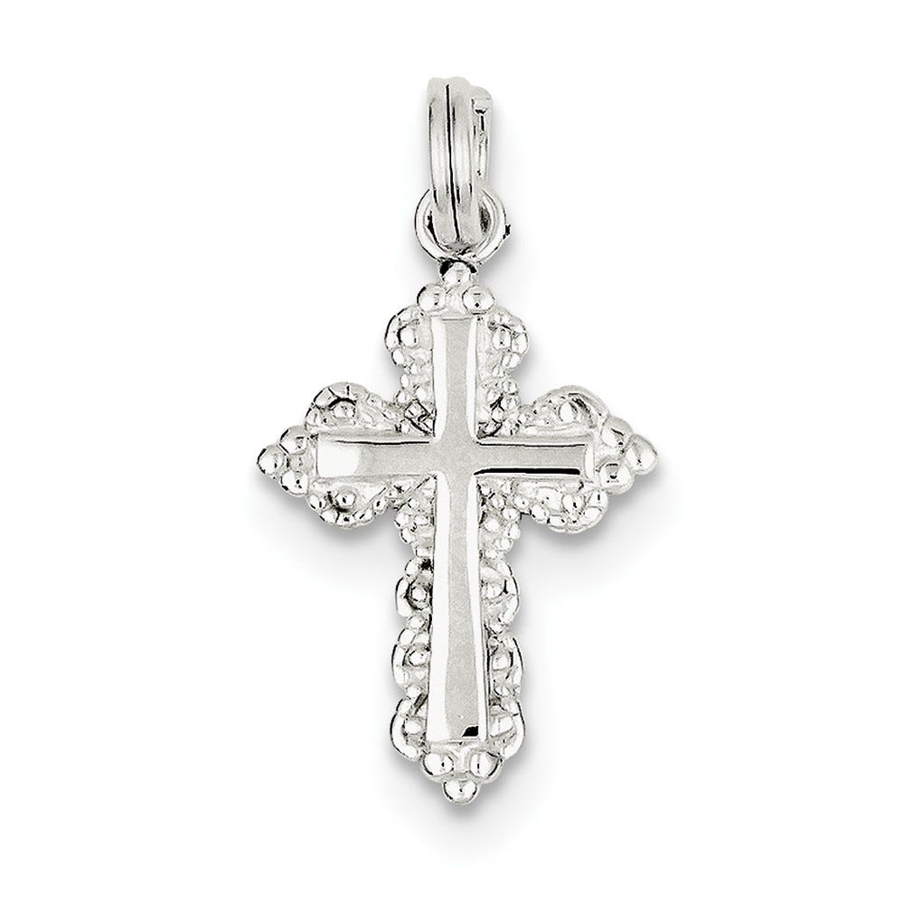 Beaded Edge Cross Charm