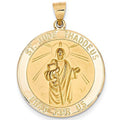 14K Yellow Gold Saint Jude Thaddeus Round Charm