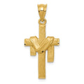 Satin Draped Cross Pendant