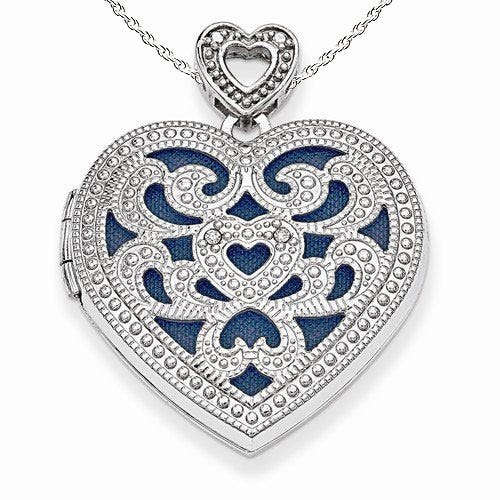 Pierced Heart Photo Locket