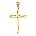 14K Polished Cross Pendant
