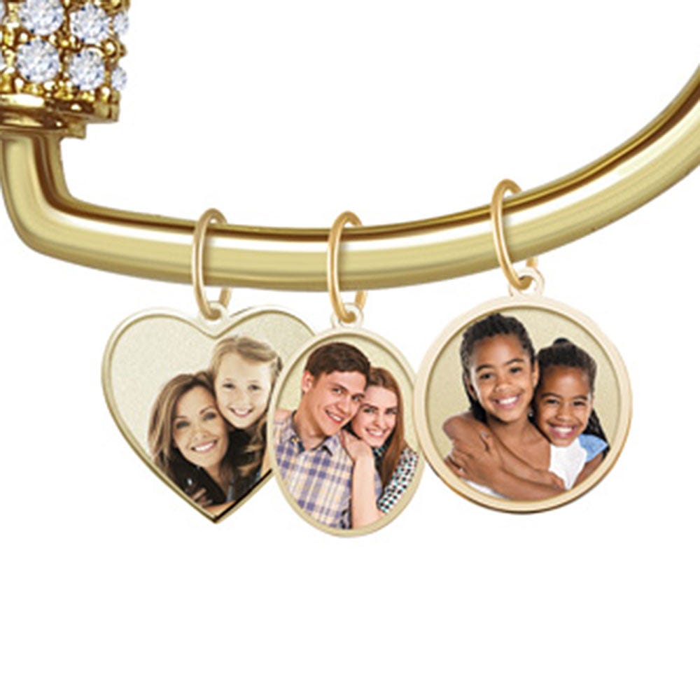 Carabiner Necklace Dangle Photo Charm