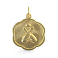 Bowling Scalloped Disc Charm(0952)