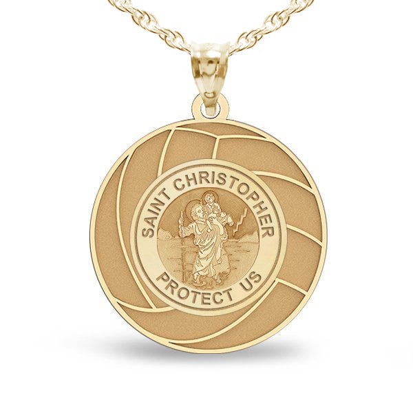 Saint Christopher Volleyball Medal