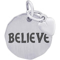 Believe Tag with Heart Engravable