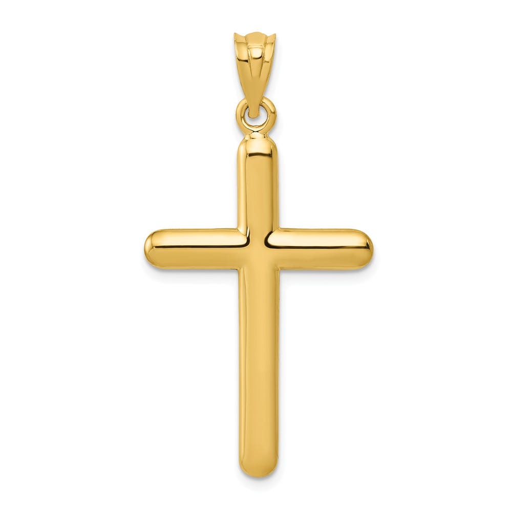 14K Polished Cross Pendant
