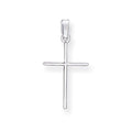 14K White Gold Cross Charm
