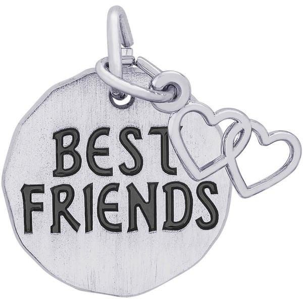 Best Friends Tag with Heart Engravable