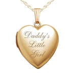 Daddy'S Little Girl Heart Photo Locket
