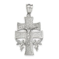 Polished Caravaca Inri Crucifix Cross Pendant
