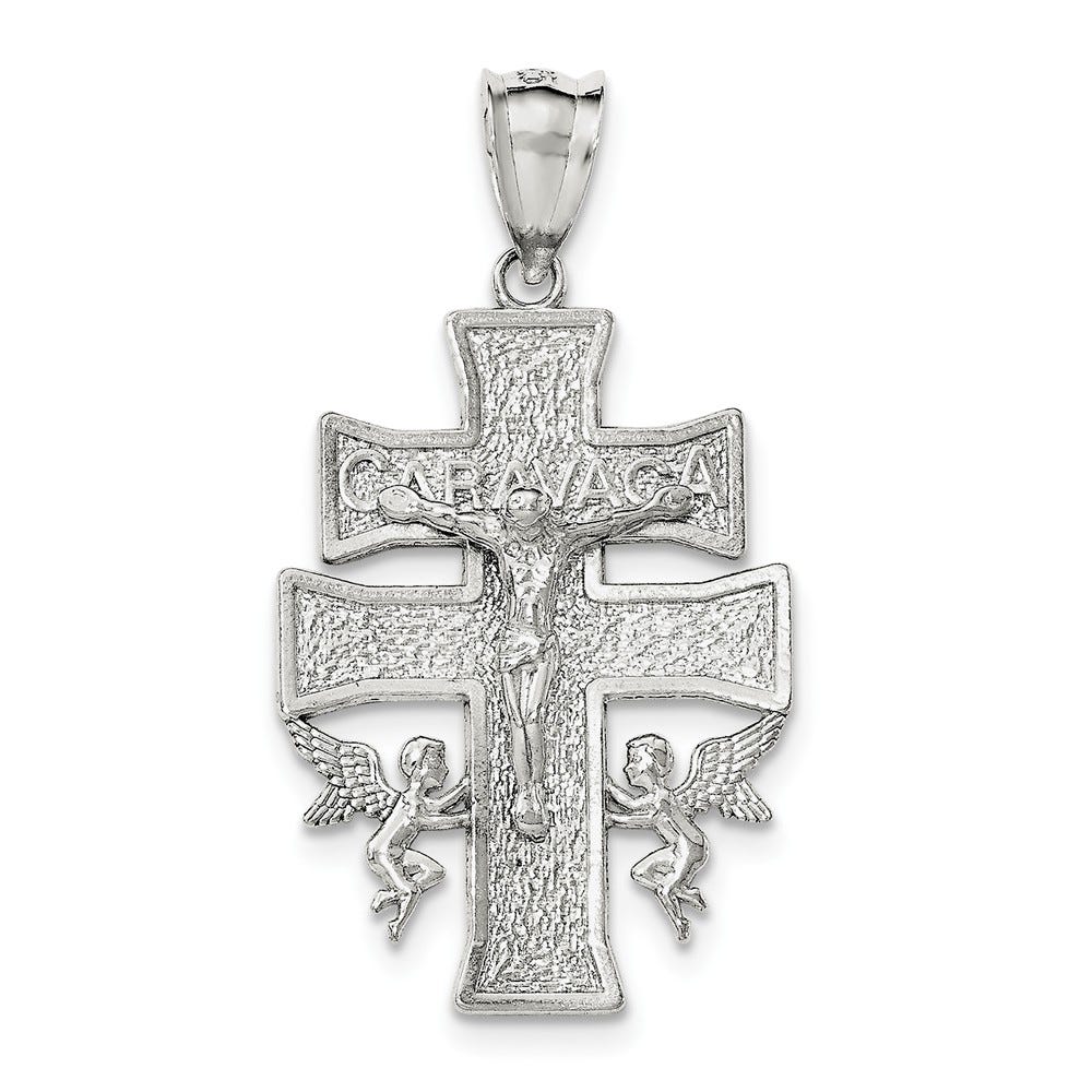 Polished Caravaca Inri Crucifix Cross Pendant