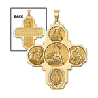 Four Way Cross - Tennis Female Religious Medal