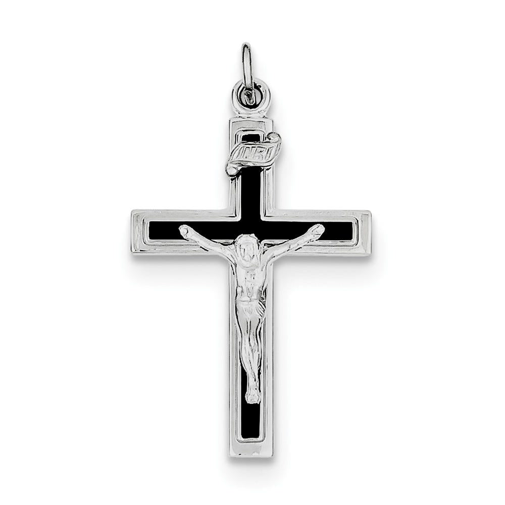 Enameled Crucifix Pendant