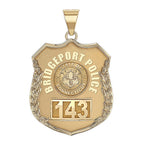 Personalized Bridgeport, Connecticut Police Badge with Your Number
