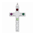 Crystal Family Cross Pendant