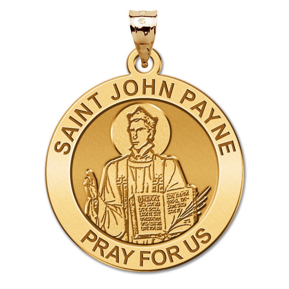 Saint John Payne Round Religious Medal