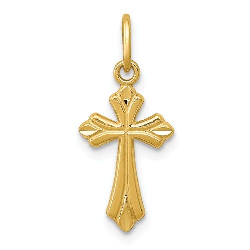 14K Yellow Gold Small Cross Charm