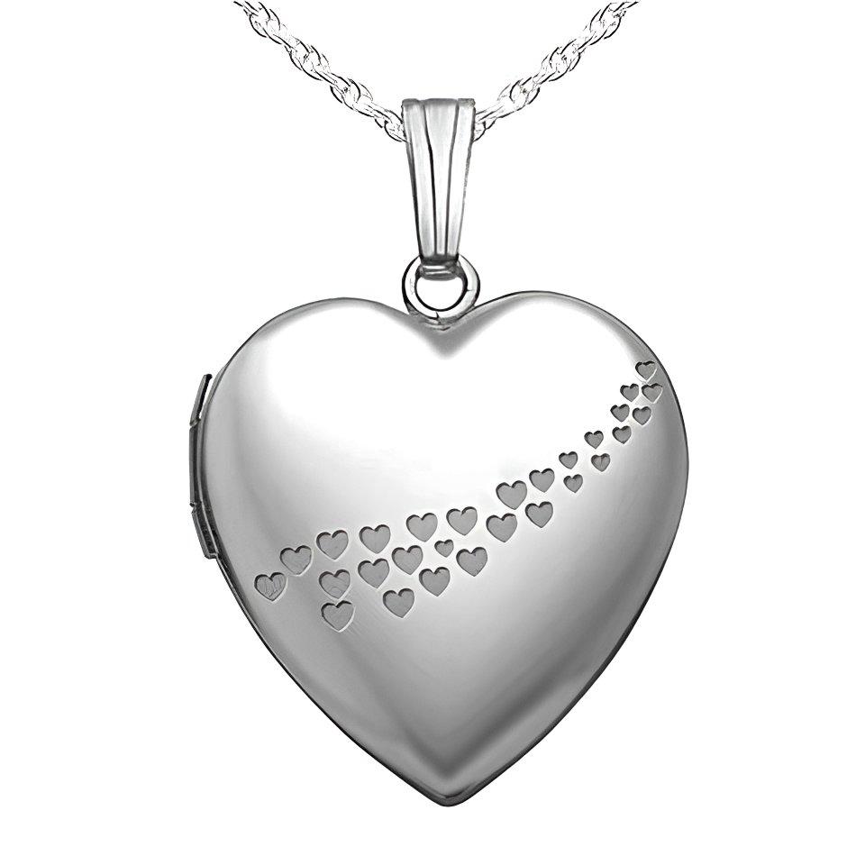 Sweetheart Cascade Of Hearts Heart Photo Locket
