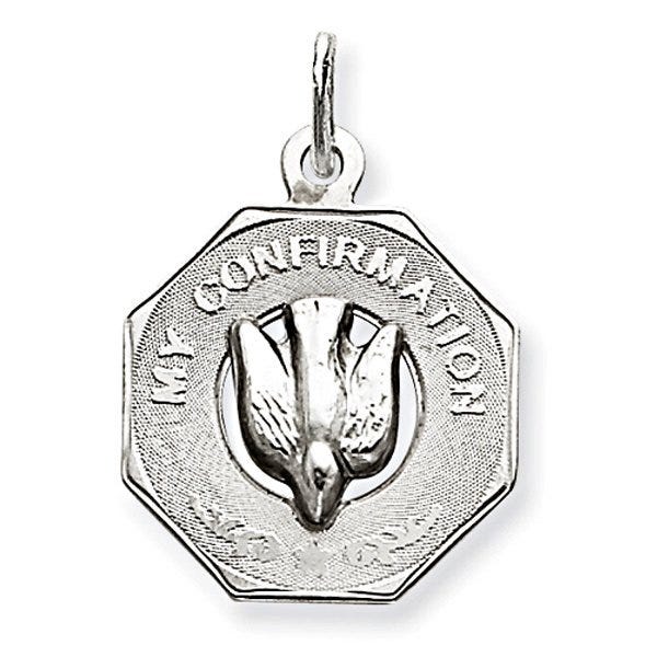 My Confirmation Dove Cut-Out Religious Medal