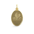 Tennis Oval Disc Charm