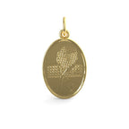 Tennis Oval Disc Charm