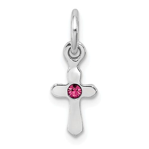 Child's Crystal Cross Pendant