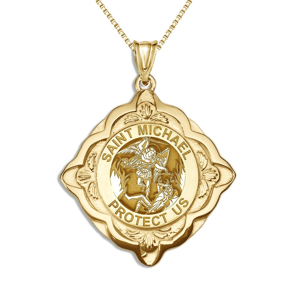 Saint Michael Cathedral Round Religious Medal