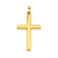 14K Yellow Gold Hollow Cross Pendant