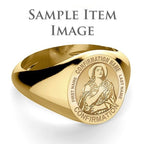 Custom Saint With Personalized Saint Name Confirmation Religious Ring