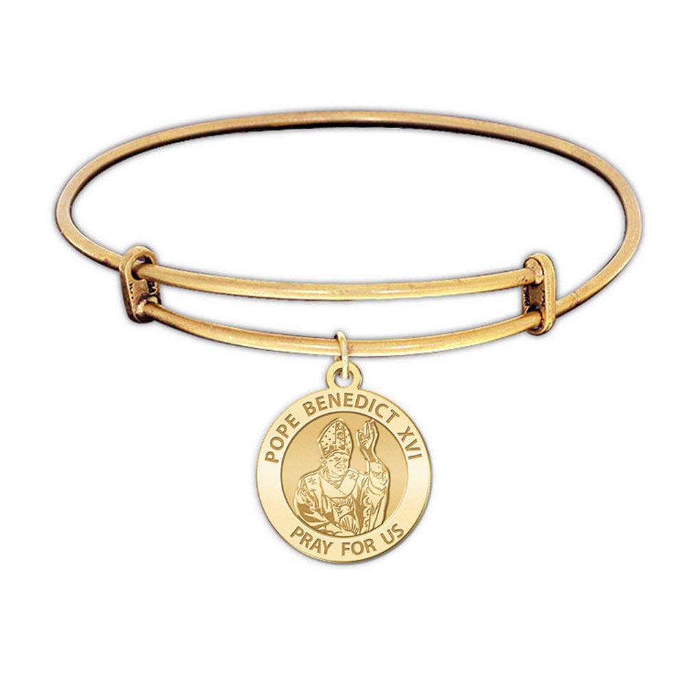 Pope Benedict Xvi Expandable Embossed Bracelet