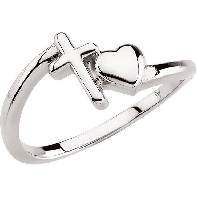 Heart & Cross Chastity Ring