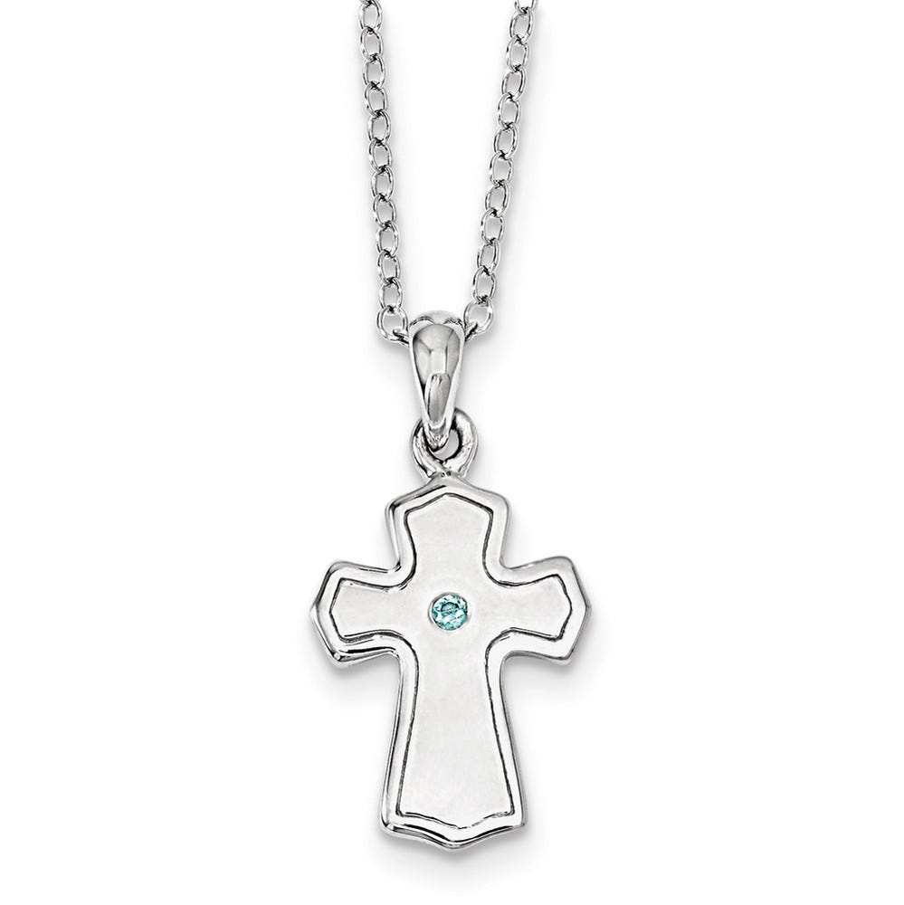 Sterling Silver Cz Child Of God Necklace
