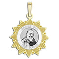 Padre Pio Two-Tone Sun Border